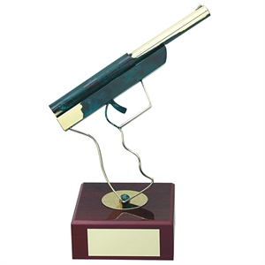 Pistol Handmade Metal Trophy - 514