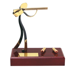 Shooting Figure Handmade Metal Trophy - 300