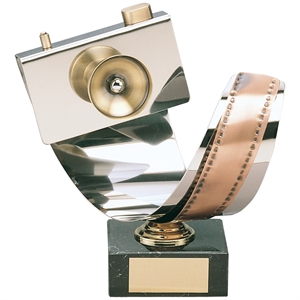 Silver Curve Photography Handmade Metal Trophy - 954