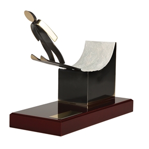 Ski Jump Handmade Metal Trophy - 794