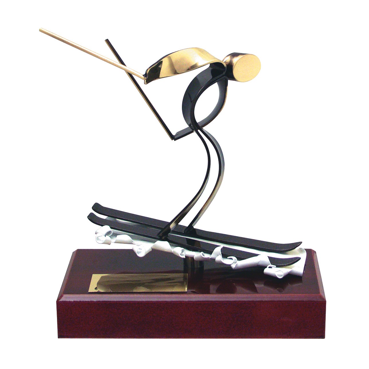 Skiing Figure Handmade Metal Trophy - 300