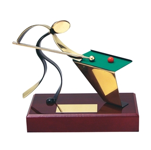 Snooker/ Pool Table Handmade Metal Trophy - 300