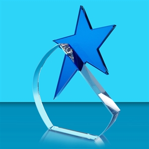 Aquamarine Star Crystal Award - KS005