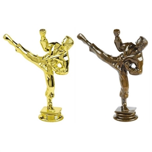 Male Karate Trophy Figure Top - T.6147-9 Gold and antique Gold