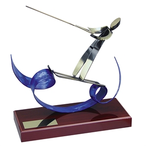 Water Skiing Handmade Metal Trophy - 658
