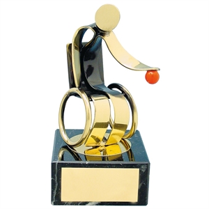 Wheelchair Petanque Handmade Metal Trophy - 138