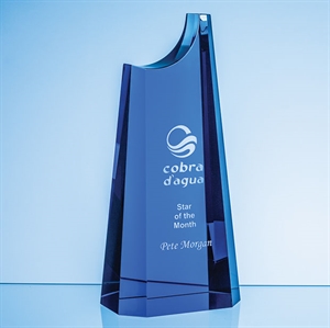 Cobalt Blue Optical Crystal Summit Award - FC200/ FC201