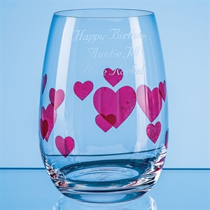 L'Amour Red Heart Whiskey Tumbler - STL34