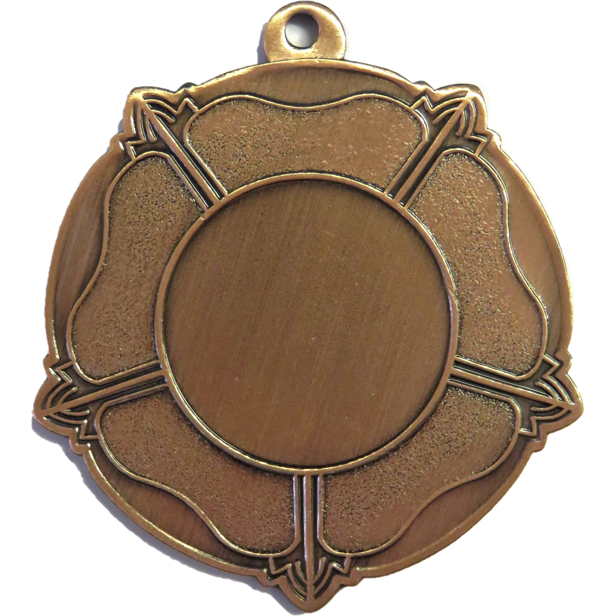 Bronze Economy English Rose Medal (size: 50mm) - 7005