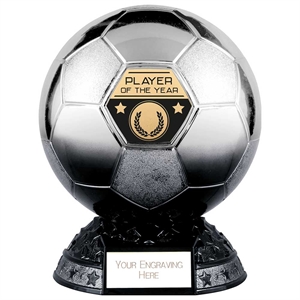 Elite Football Player of the Year Award Platinum to Black - PV23117
