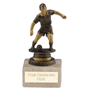 Cyclone Football Player Award Antique Gold Small - TR24551A
