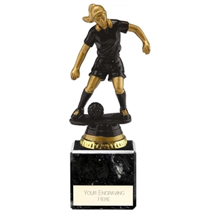 Cyclone Football Female Player Award - Black and Gold Small - TR24556