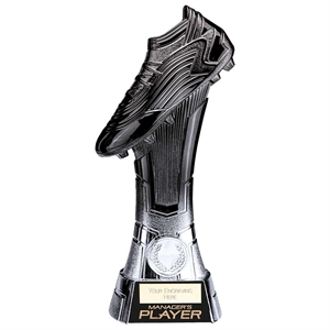 Rapid Strike Football Managers Player Award Silver & Black - PM24091