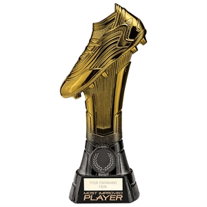 Rapid Strike Football Most Improved Player Award Gold & Black - PX24092E