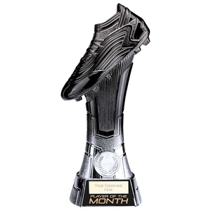 Rapid Strike Football Player of the Month Award Silver & Black - PM24096E