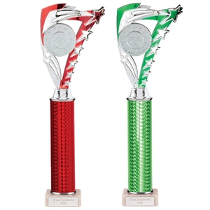 Frenzy Multi-Sport Tube Trophy Red or Green - TR24520/ TR24614