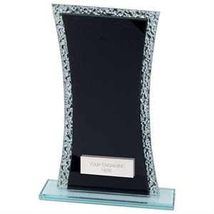 Eternal Multisport Engraved Jade Mirrored Glass Award Black - CR24365