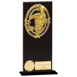 Maverick Fusion Rugby Black Glass Award - CR24118