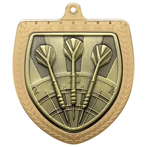 Cobra Darts Shield Medal (75mm) - MM24205G Gold