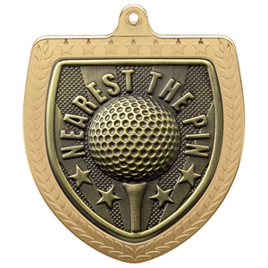 Cobra Golf Nearest The Pin Shield Medal (75mm) - MM24211G Gold