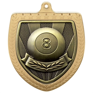 Cobra Pool Shield Medal (75mm) - MM24204G Gold