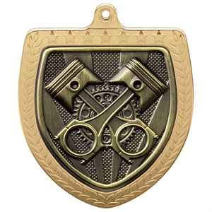 Cobra Motorsport Piston Shield Medal (75mm) - MM24224G Gold