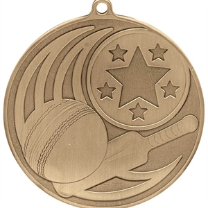 Iconic Cricket Medal (55mm) - MM24261G Antique Gold