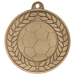 Aviator Football Medal (50mm) - MM24280G Antique Gold