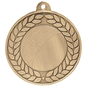 Aviator Cricket Medal (50mm) - MM24279G Antique Gold