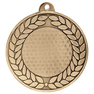 Aviator Golf Medal (50mm) - MM24277G Antique Gold