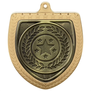 Cobra Multi-Sport Shield Medal (75mm) - MM24218G Gold