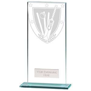 Millennium Cricket Jade Glass Award - CR20372E