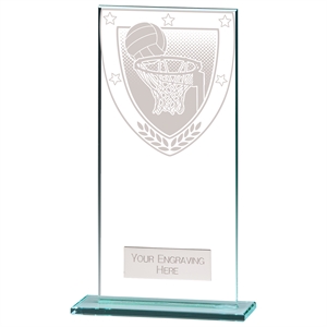 Millennium Netball Jade Glass Award - CR20386E