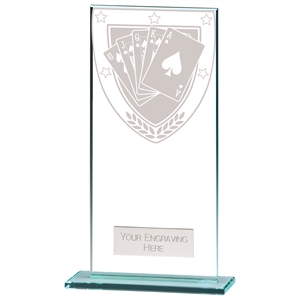 Millennium Poker Jade Glass Award - CR20387