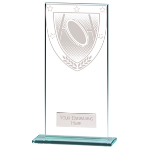 Millennium Rugby Jade Glass Award - CR20389E