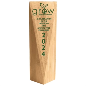 Bamboo Gaia Angled Tower - BB24194A with Green eco-friendly ink