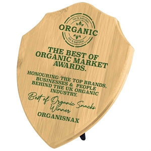 Bamboo Gaia Plaque - BB22139 with Green eco-friendly ink