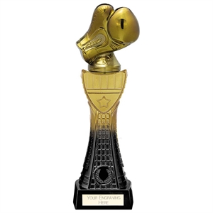 Fusion Viper Tower Boxing Glove Award Black & Gold - PM24079