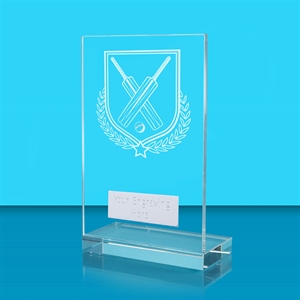 Achievement Cricket Glass Award - AFG024-CRIC2